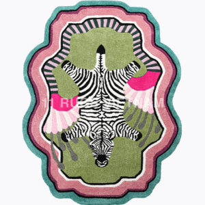 'ZEBRA IN THE LOVE GARDEN' RUG